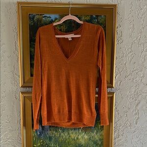 Versatile V-Neck Long Sleeve Knit Top